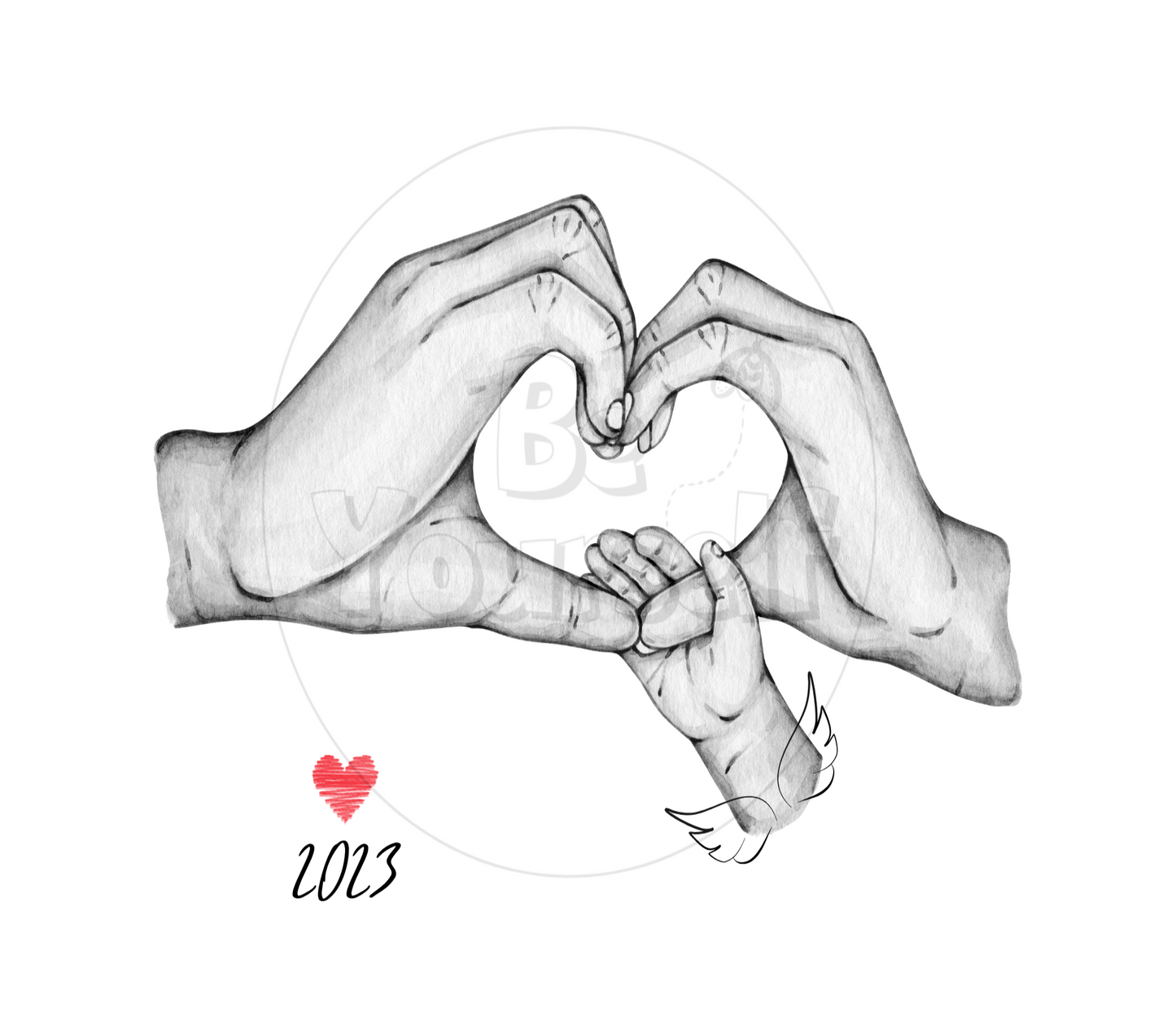 Baby Love Hand DIGITAL Print