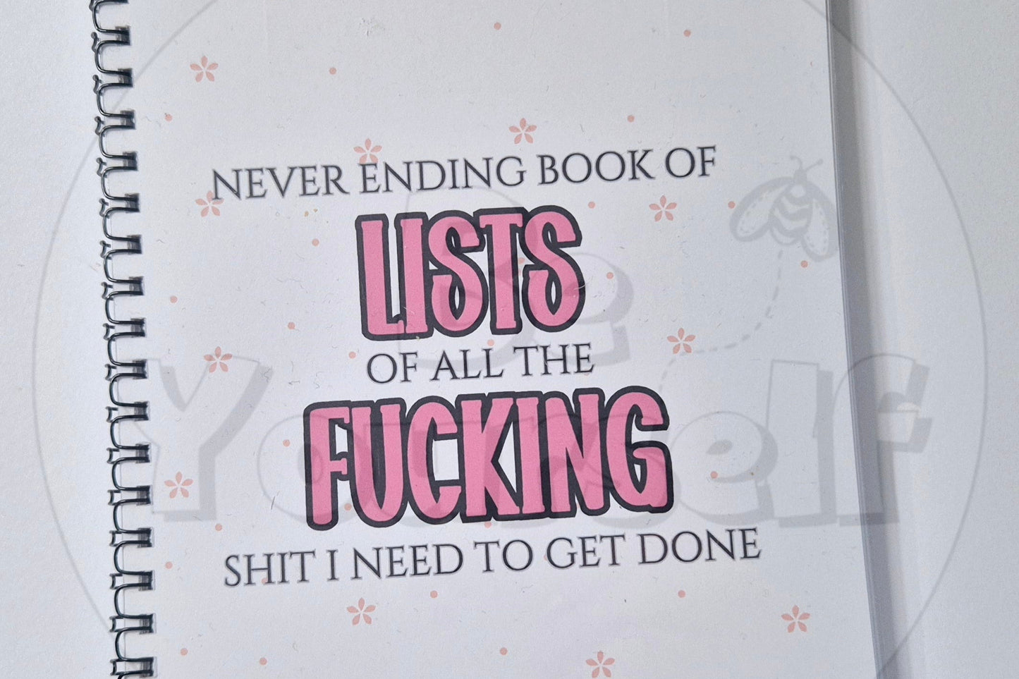 “Make a F*cking List” Planner – Sweary Version