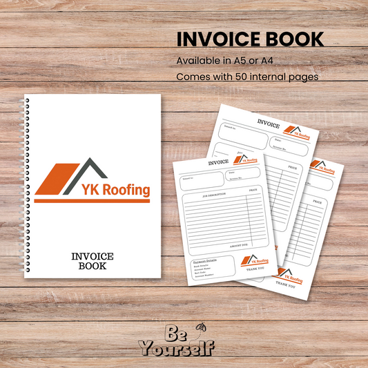 Customer Invoice Book – Personalised, Polished & Built for Business