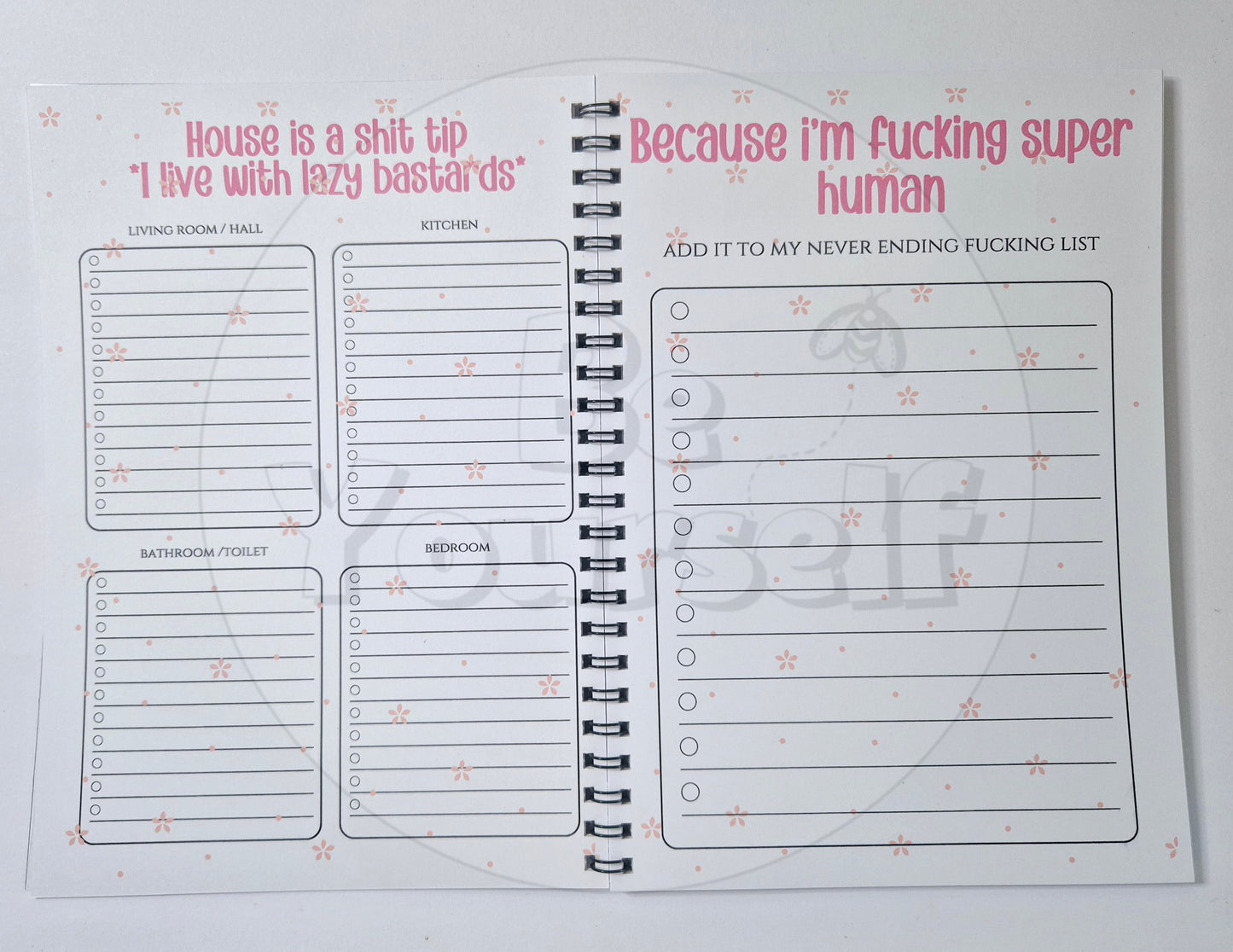 “Make a F*cking List” Planner – Sweary Version