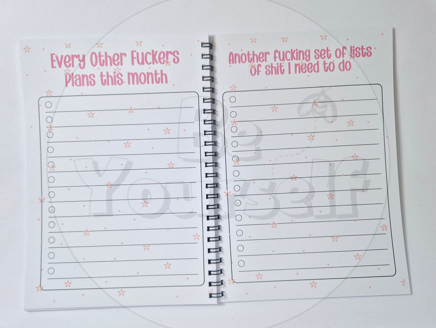 “Make a F*cking List” Planner – Sweary Version