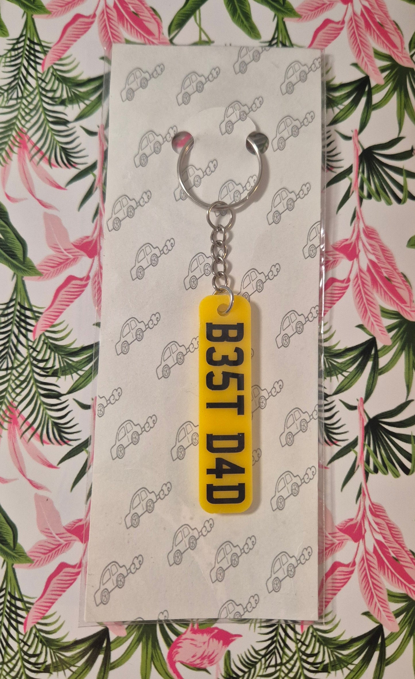 Number Plate Keyring (BESTDAD)