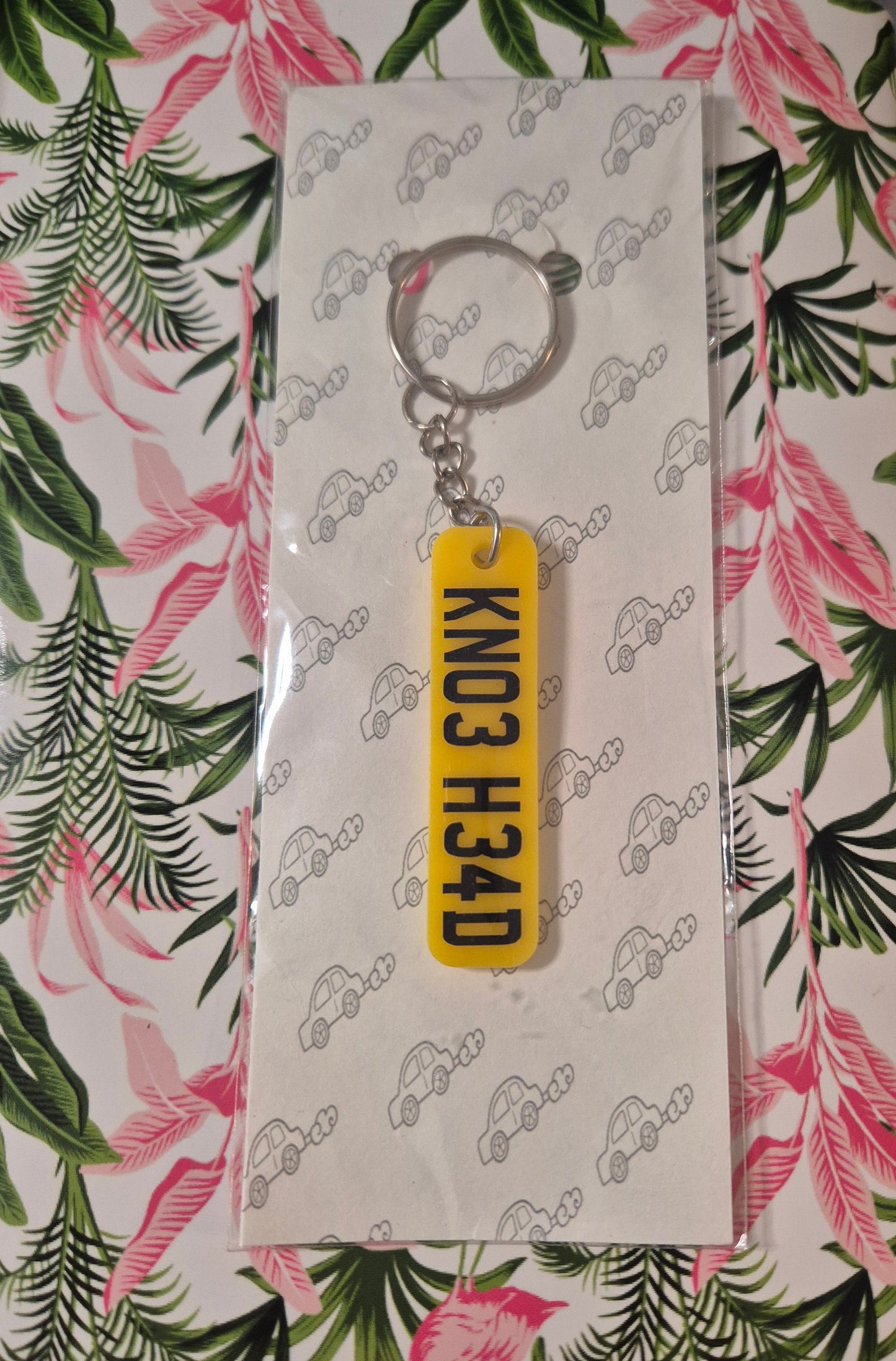 Number Plate Keyring (KNOBHEAD)