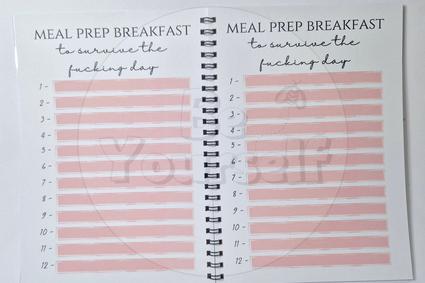 Sweary Weight Loss Planner