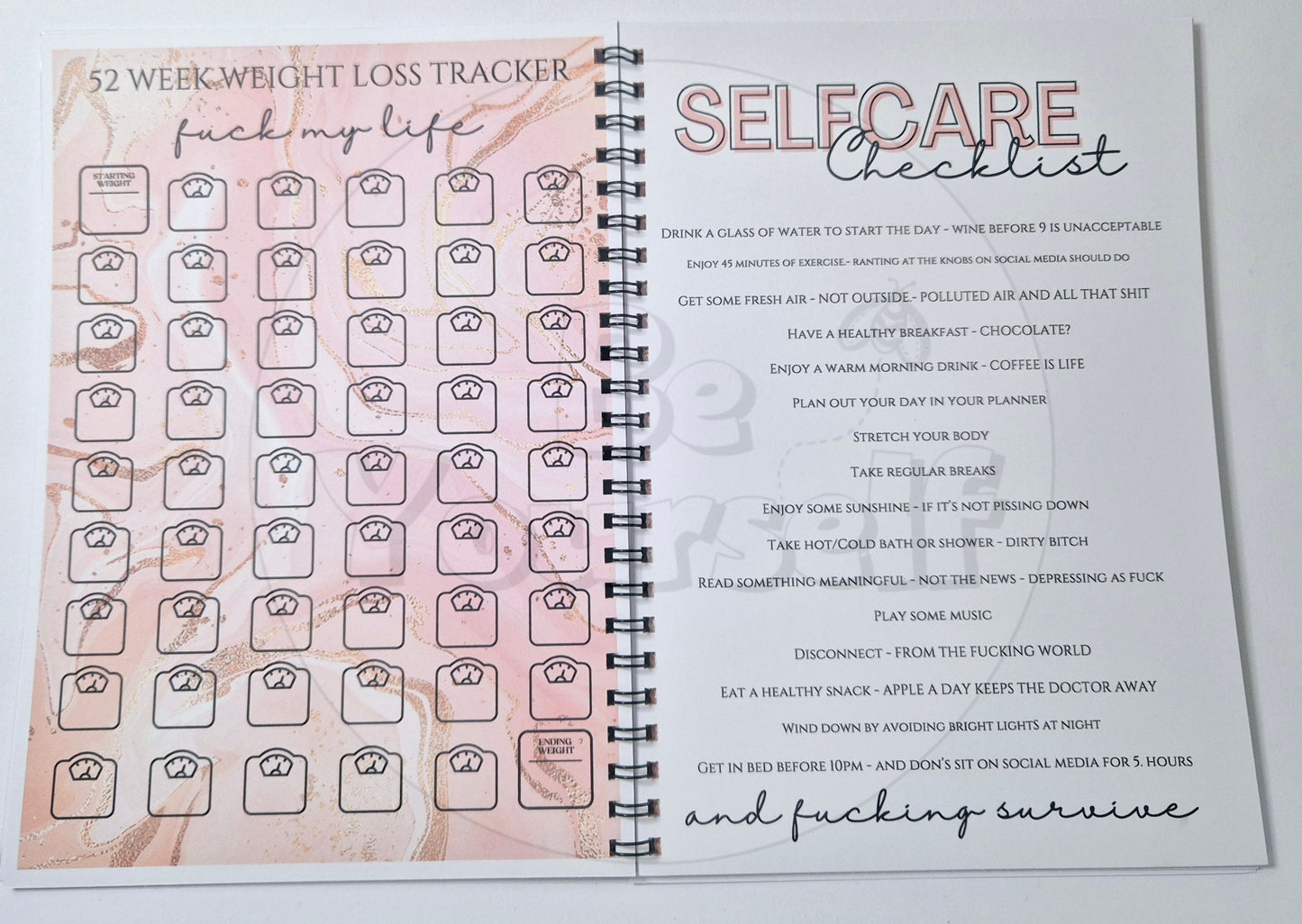 Sweary Weight Loss Planner